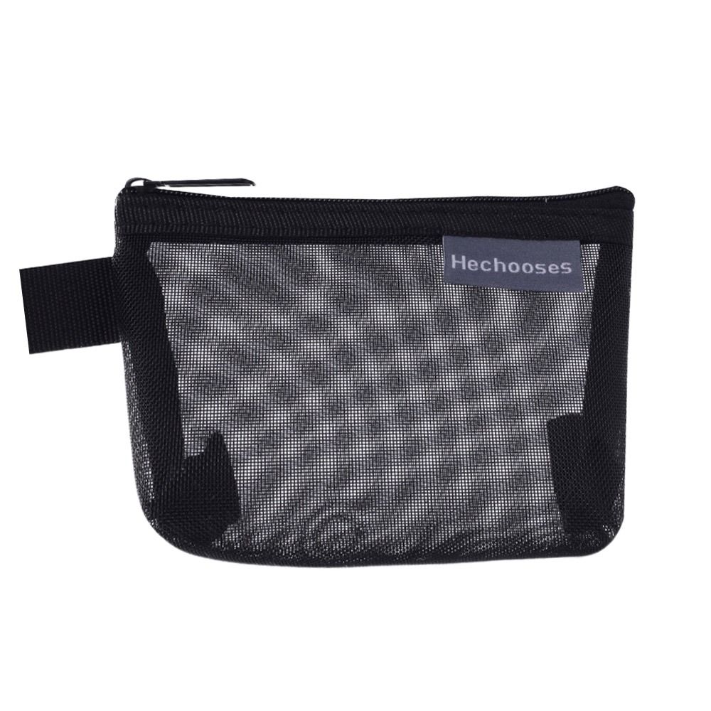 Portamonete in rete portachiavi rossetto Nylon borsa portamonete tridimensionale piccolo articolo Mini borsa cosmetica ufficio: Beige