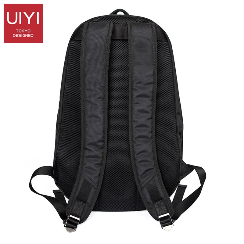 UIYI marca dos homens camuflagem mochila Coreano saco de escola mochilas mochila de viagem de grande capacidade à prova d' água bolsa para laptop macho Preto