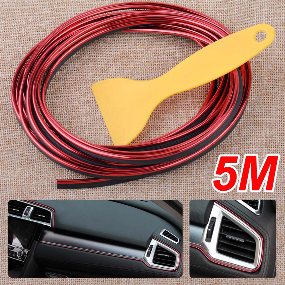 Car Trim Strip Line DIY Interior Decoration Door Sticker Replaces Wrap Moulding