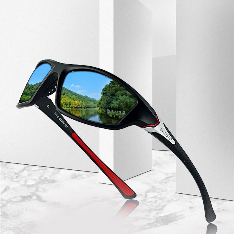 Unisex 100% UV400 Gepolariseerde Rijden Zonnebril Voor Mannen Gepolariseerde Stijlvolle Zonnebril Mannelijke Goggle Eyewears