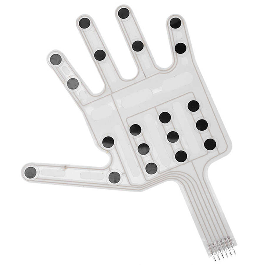 Flexible Resistive Pressure Sensor Thin Film Pressure Sensor Flexible Resistive Plastic Glove Type Left Hand ZNS‑01