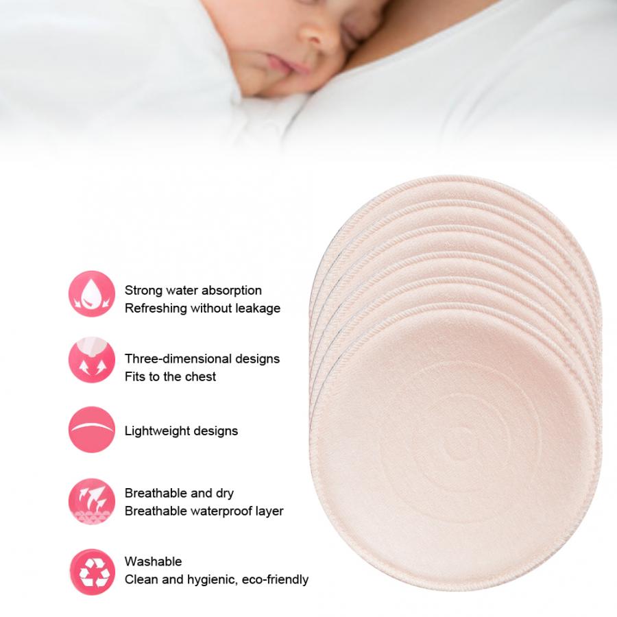 6 unids/set lavable maternidad lactancia almohadillas Anti-desbordamiento maternidad lactancia accesorios de sujetador almohadillas de lactancia para mamá