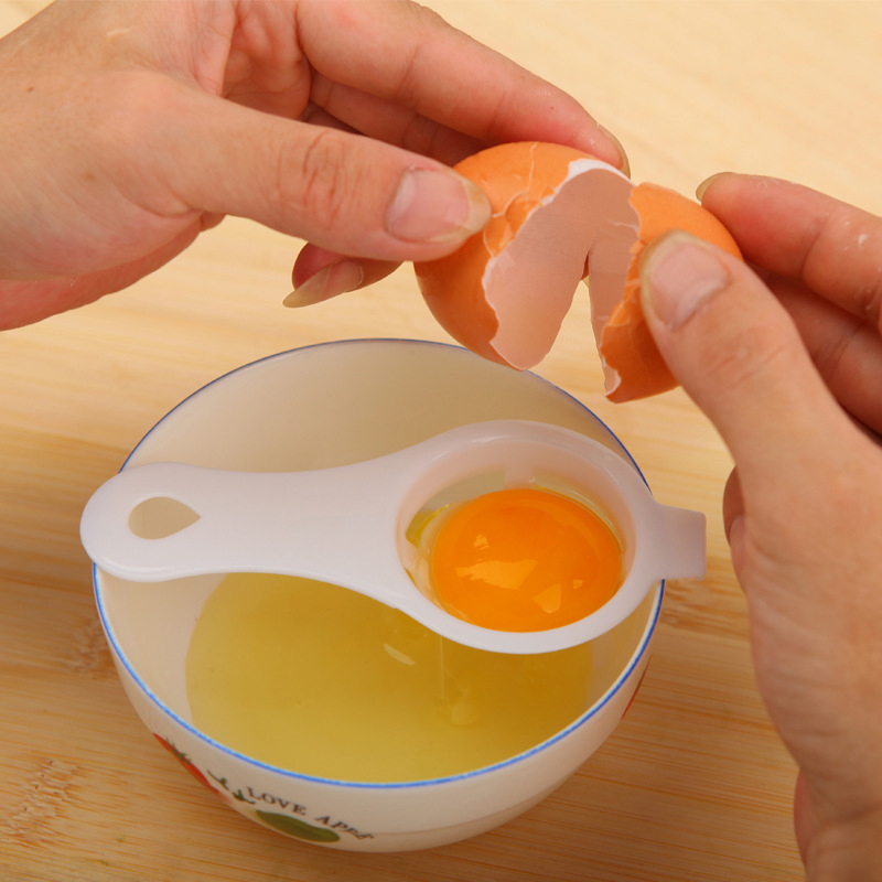 1pc æggeblommeseparator skillevægsholder sig mad-grade ægværktøj køkkenredskaber sikkert praktisk