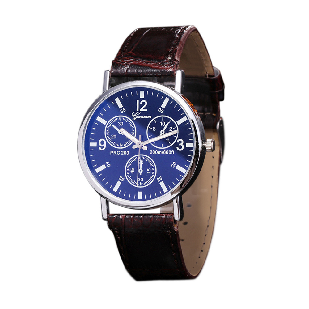 Blu Ray Glas Horloge Neutrale Quartz Simuleert De Polshorloge 10.1: C