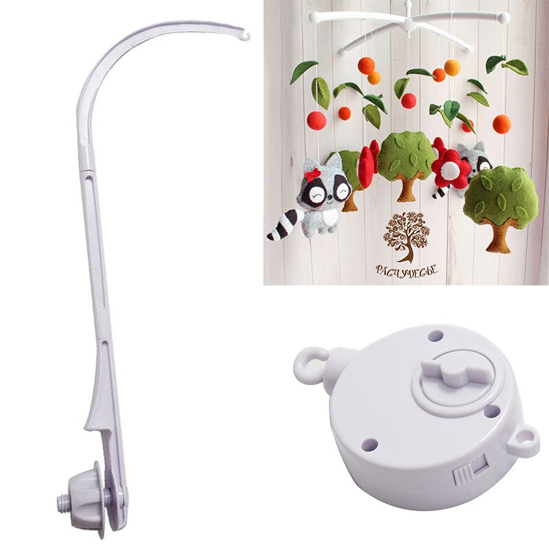 Mobiele Baby Wieg Houder Babybedje Mobiele Bed Bel Opknoping Speelgoed 360 Graden Draaien Beugel Wind-Up Music Box baby Rammelaar Speelgoed
