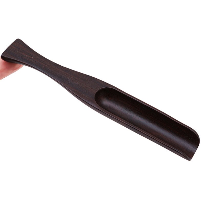 Retro Chinese Wooden Tea Spoon Ebony Redwood Handmade Solid Wood Tea Spoon Tea Shovel Kung Fu Tea Set Accessories