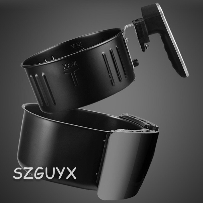 Digital LCD button multi-function household large-capacity intelligent touch screen air electric fryer automatic fries machine