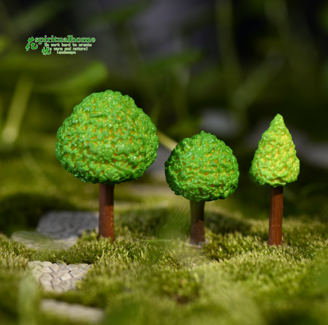 3pcs/Set Vintage Blue Mini Mushroom House Miniature Mini Craft Fairy Garden Micro Landscaping Decor Home Decoration Accessories: Pure White