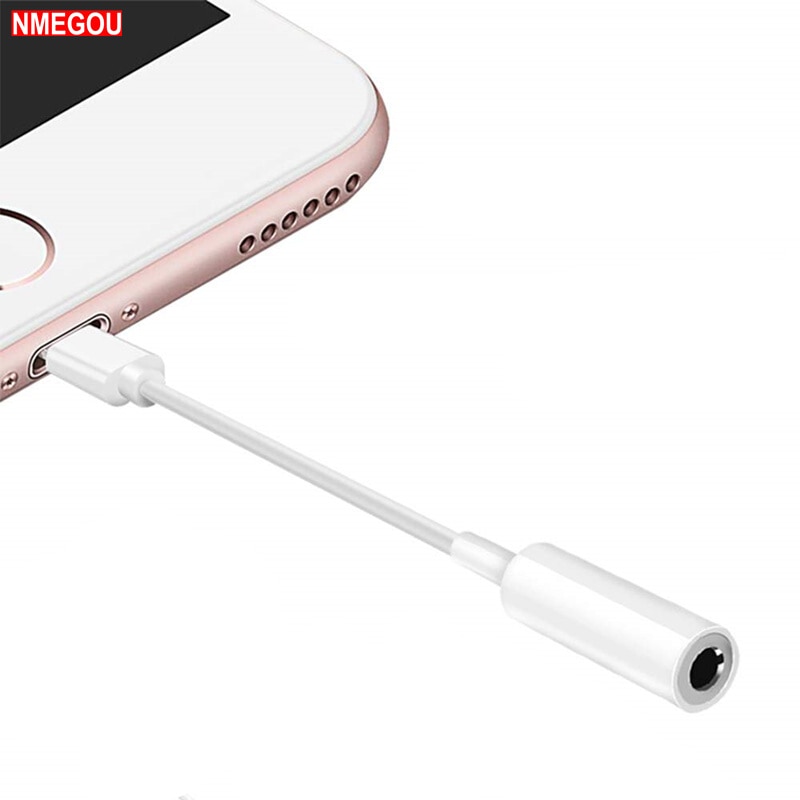 8Pin Naar 3.5Mm Jack Audio Hoofdtelefoon Splitter Converter Adapter Voor Iphone 11 Pro X Xr Xs Max 8 7 plus Voor Bliksem Naar 3.5Mm Aux