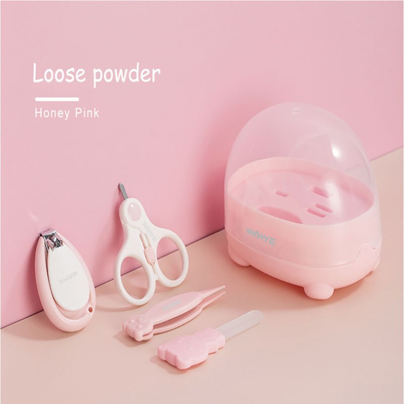 4 Stuks Baby Manicure Schaar Baby Veiligheid Nagelknipper Baby Manicure Set Kids Baby Reinigen Toils Nail Care Nail Set baby Items: 4