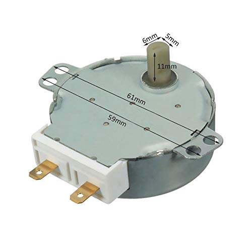 AC 220 V-240 V 50/60Hz CW/CCW Mikrowelle Drehscheibe Dreh dich Tabelle Synchron Motor- TYJ50-8A7 D Welle 4/5 RPM