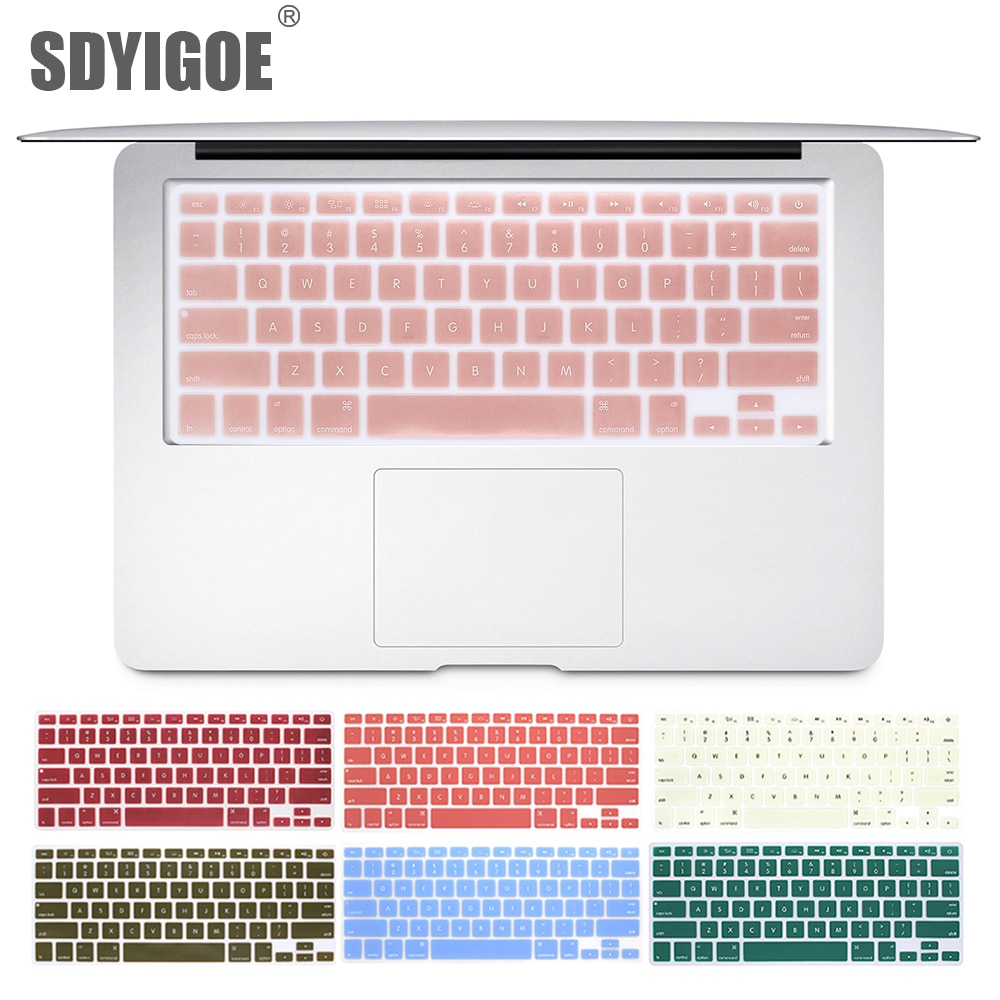 Laptop keyboard cover for macbook air 13inch model A1466 A1369 U.S. Edition Us-Enter English text Keyboard protective film