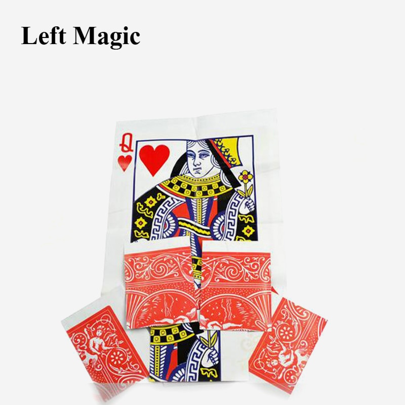 1pcs Queen Hersteld Close Up Kaart Magie Trick Props Magia stage street magic props kaart E3067