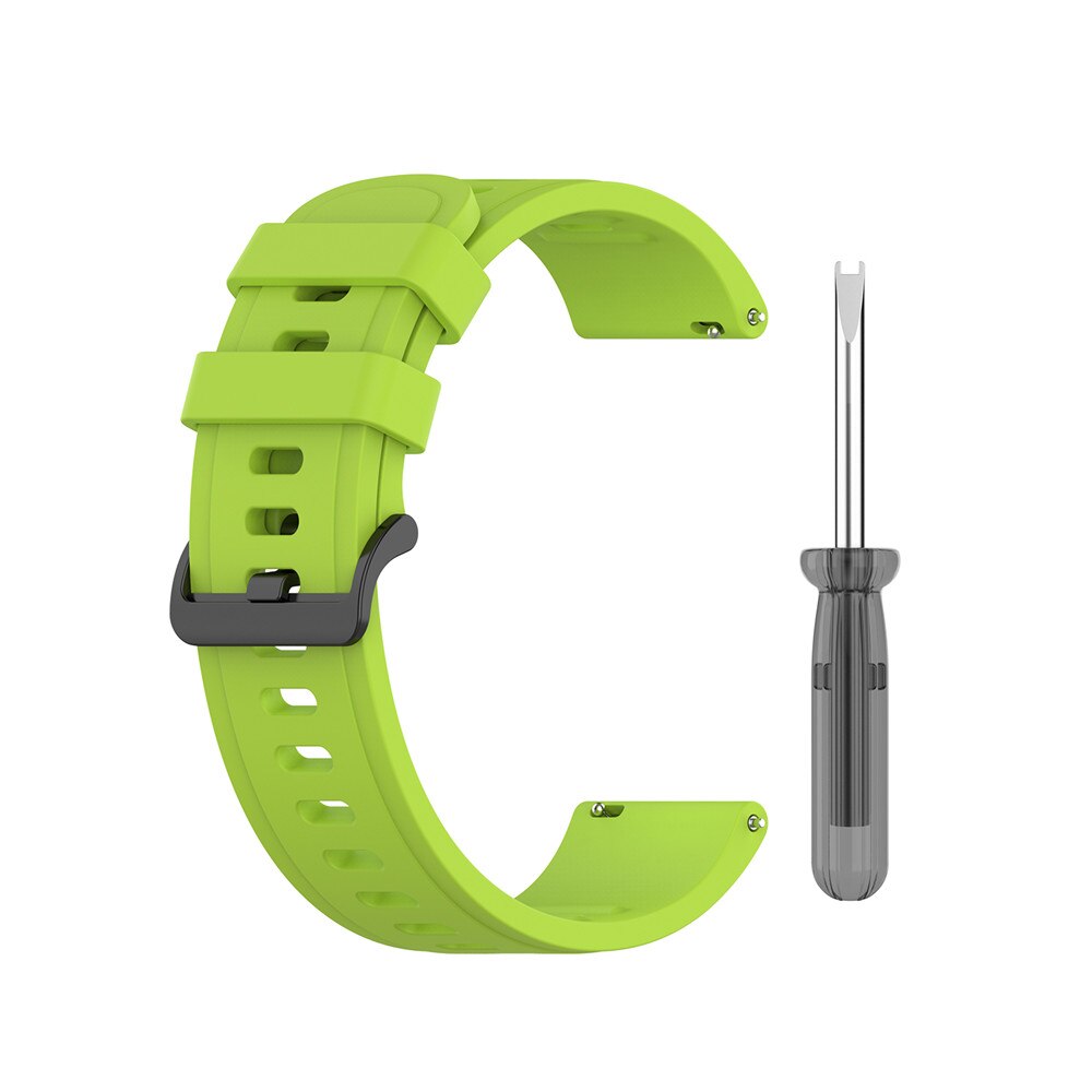 Pehmeä silikoninen kellon ranneke xiaomi huami amazfit neo smart kellon vaihtorannekkeella työkaluvyötarvikkeilla urheiluranneke: Limenvihreä