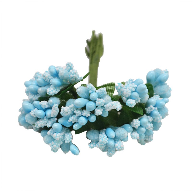 36Pcs Pearl Berry Artificial Stamen Flower For Wedding Home Decoration Artificial Pistil DIY Wreath Scrapbooking Craft Box: F10