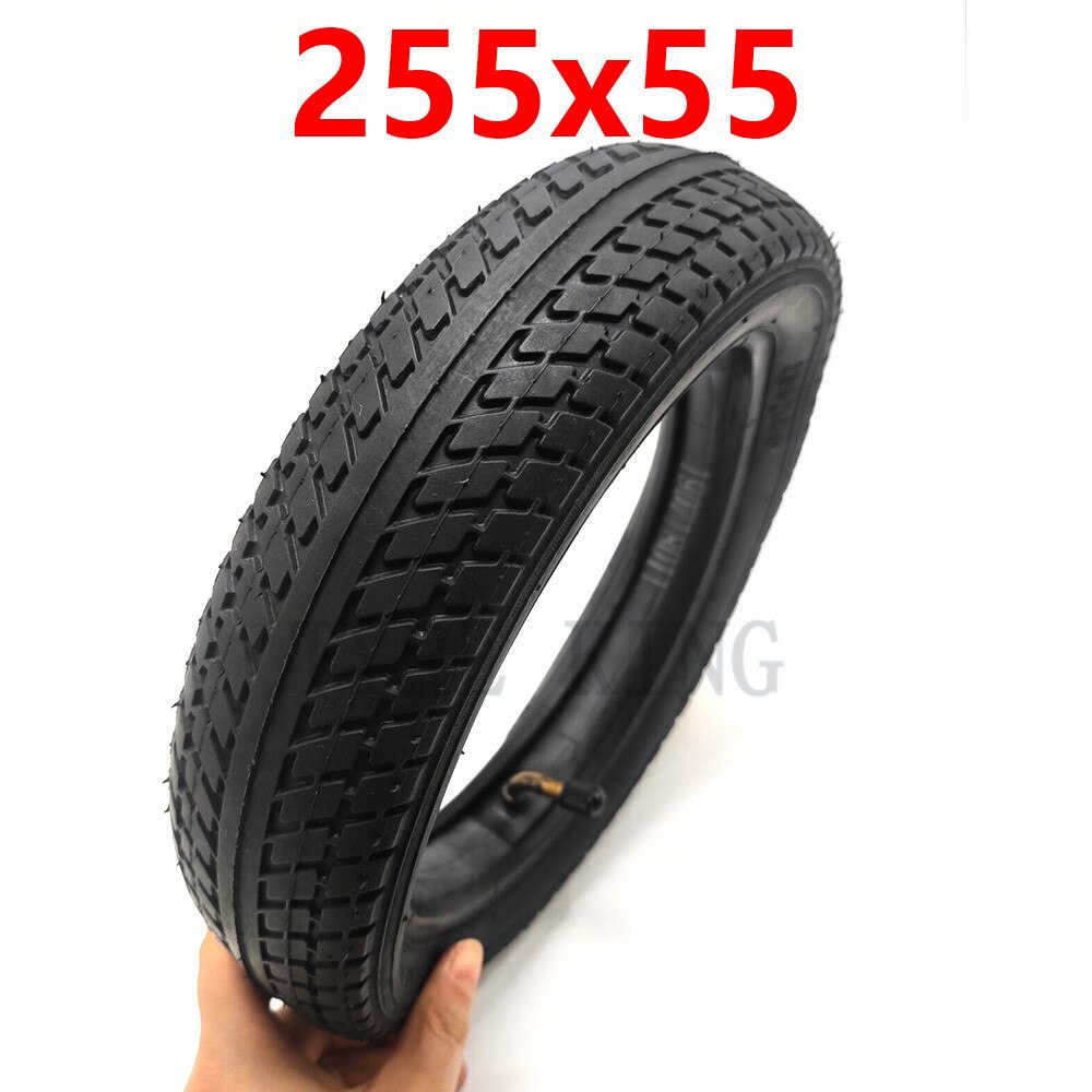 10 Inch 255x55 Inner and Outer Tyre 255*55 Pneumatic Tire for Children's Tricycle, Baby Carriage Accessories