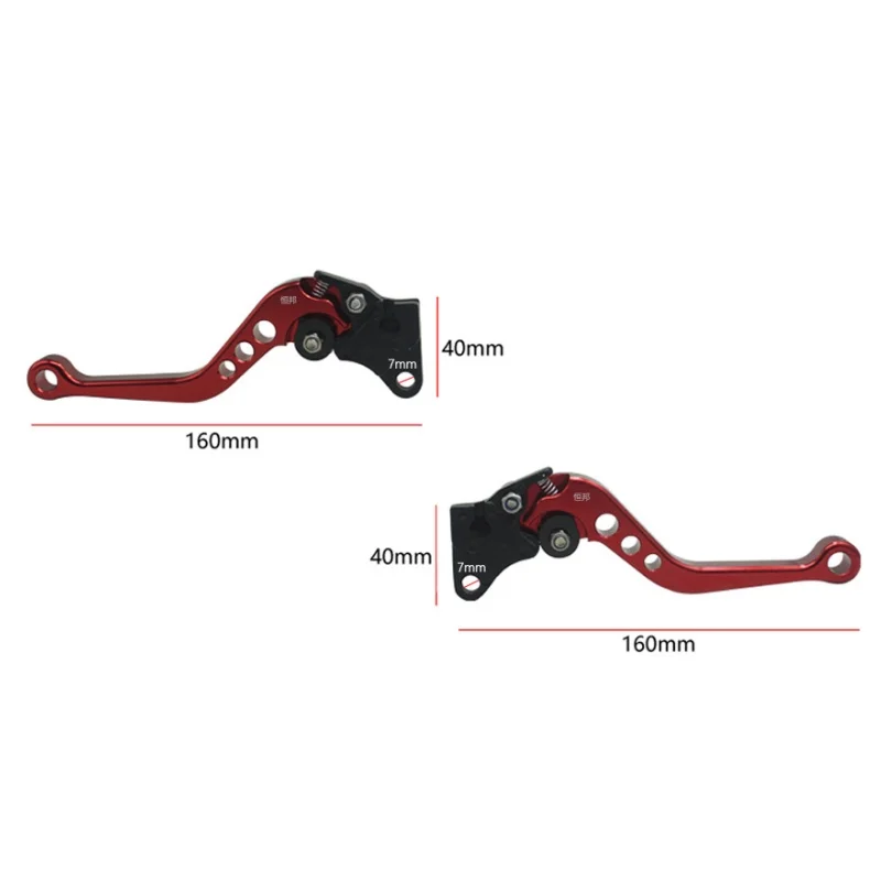 Manija de freno de motocicleta, palanca de freno de tambor de embrague CNC, modificación de motocicleta, juego de manillar ajustable para CG125