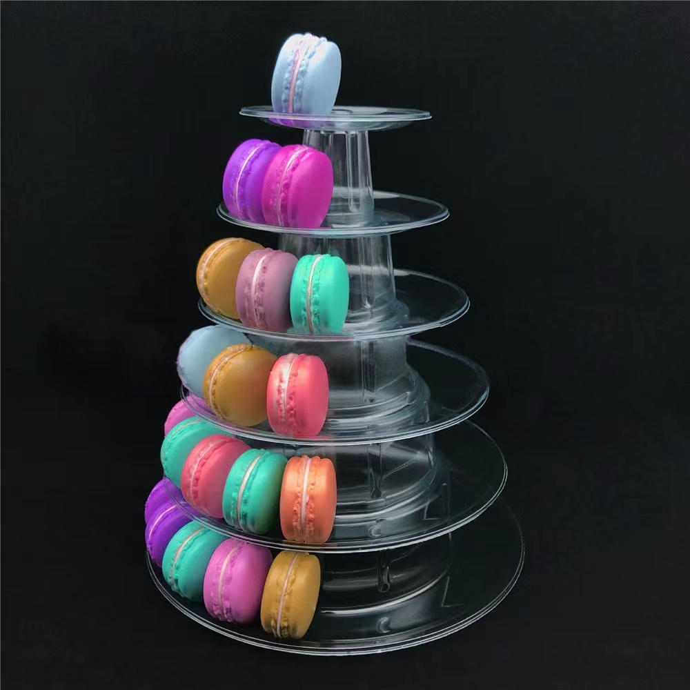 6/10 Tiers Macaron Display Stand Cupcake Toren Rek Cupcake Stand Cake Stand PVC Lade Voor Bruiloft Verjaardag Taart Decoreren Gereedschappen