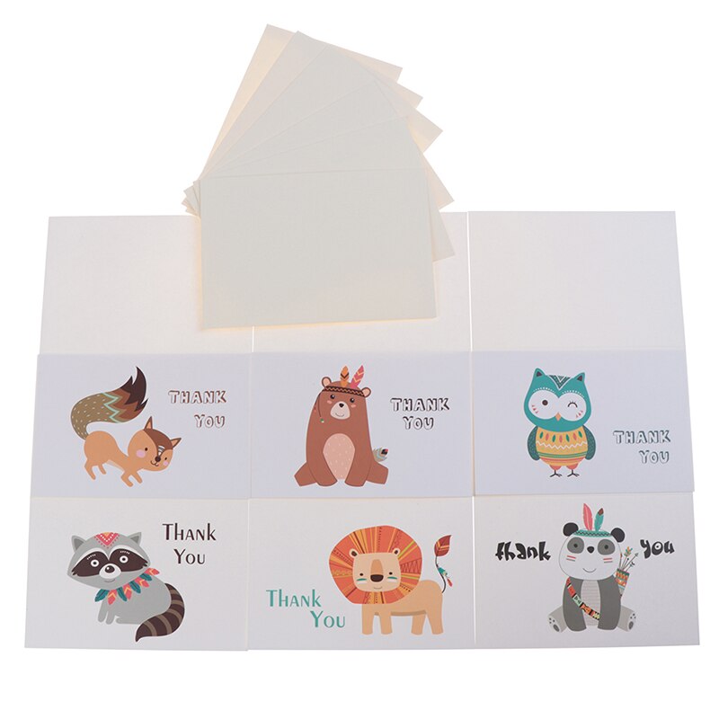 Thank You Cards Or Animal Cards With Envelope Business Custom Invitations Notes