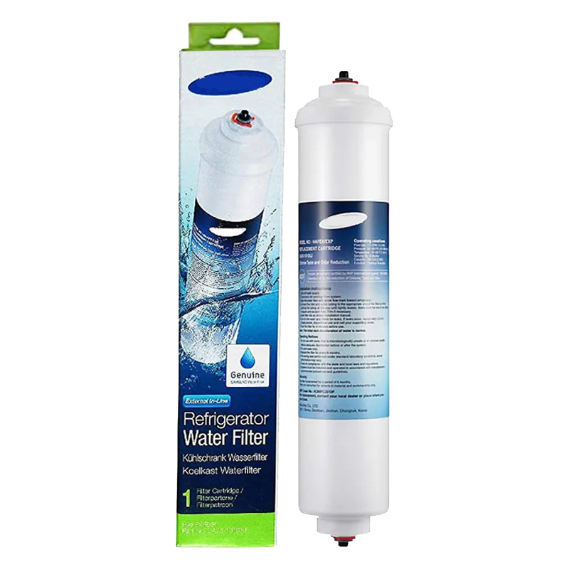 Compatível com filtro de água em linha para geladeira DA29-10105J para AquaPure Plus HAFEX EXP: Preto