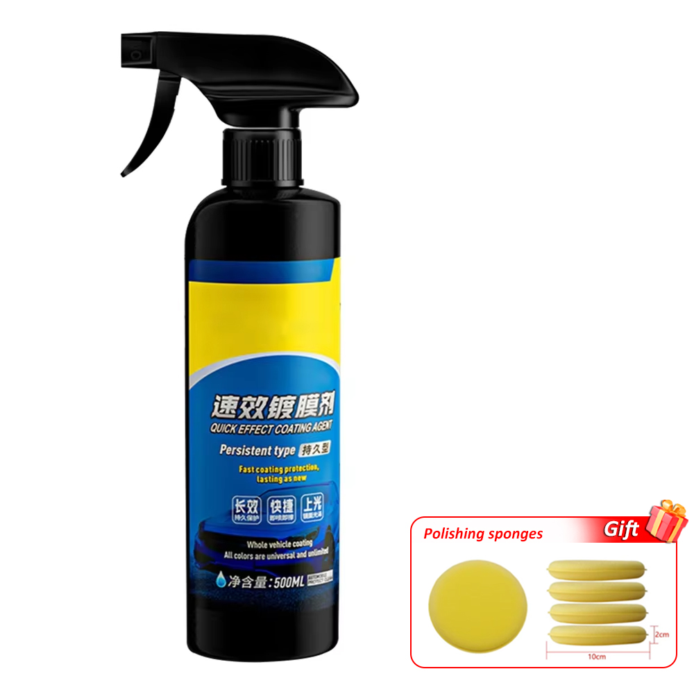 500 ml Auto Rapid Nano Keramik Beschichtung Mittel Spray Schnelle Wirkung Farbe Polierer Anti Scratch Intensive Glanz Glanz Wasserdichte Wachs: Dark Grau