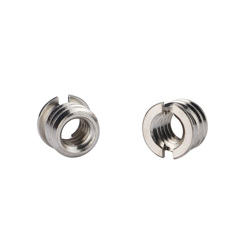 6 uds tuerca de tornillo de cámara M6 1/4 a 3/8-16 pulgadas tornillo de conversión cabeza de bola adaptador de montaje de tornillo de liberación rápida para monopié de cámara DSLR