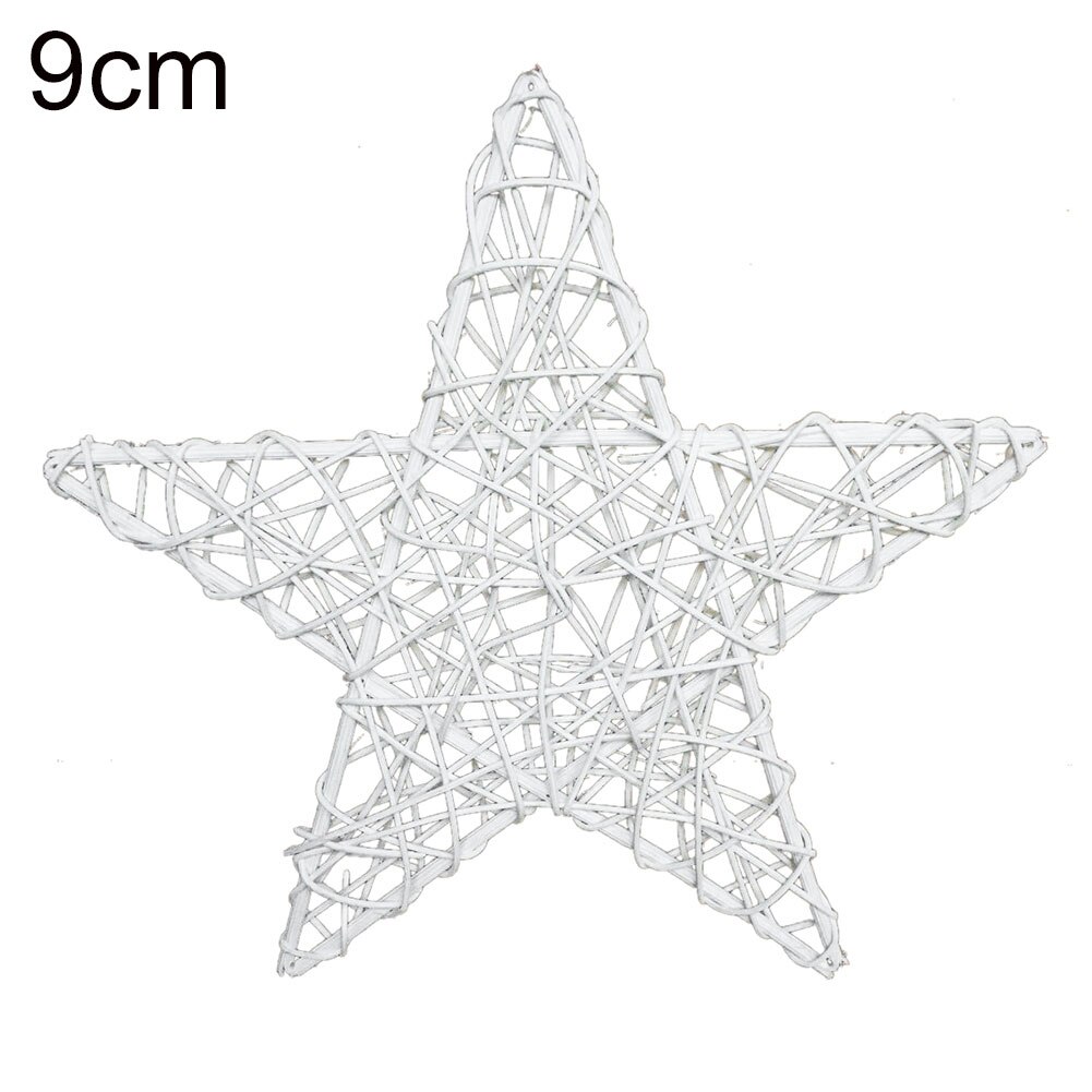 Kerst Mode Natuurlijke Rotan Wijnstok DIY Ster Krans Guirlande Party Kerstboom Thuis Window Decor Ornament: 9cm