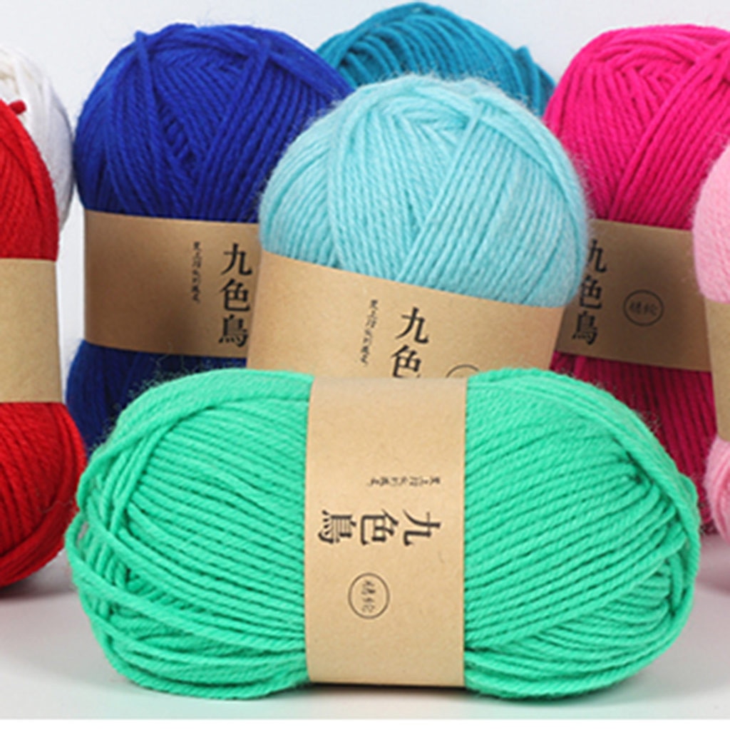 Cotton Acrylic Crochet Yarn DIY Medium Thicken Woven Handicrafts Cushion Doll Sweater Line Wool Knitting Yarn Laine Tricoter
