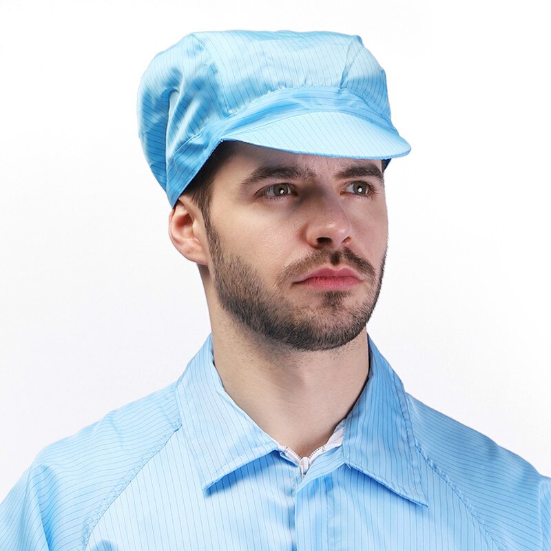 Unisex Anti-statische Hut Sicherheit Reinraum Hüte Staubdicht Essen Workshop Reinraum Schutzhülle Fabrik Arbeit Versicherung Arbeit Kappe