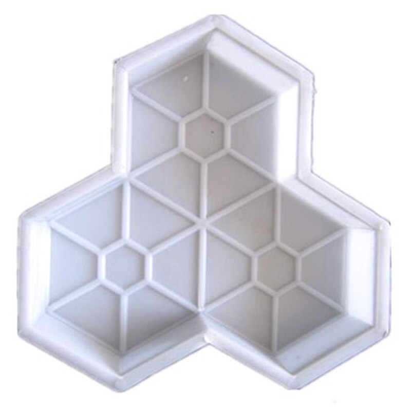 XD-1Pcs Path Mold Maple Leaf Concrete Manually Plastic Stepping Stone Paving Molds For Pavement Courtyards Square: Default Title