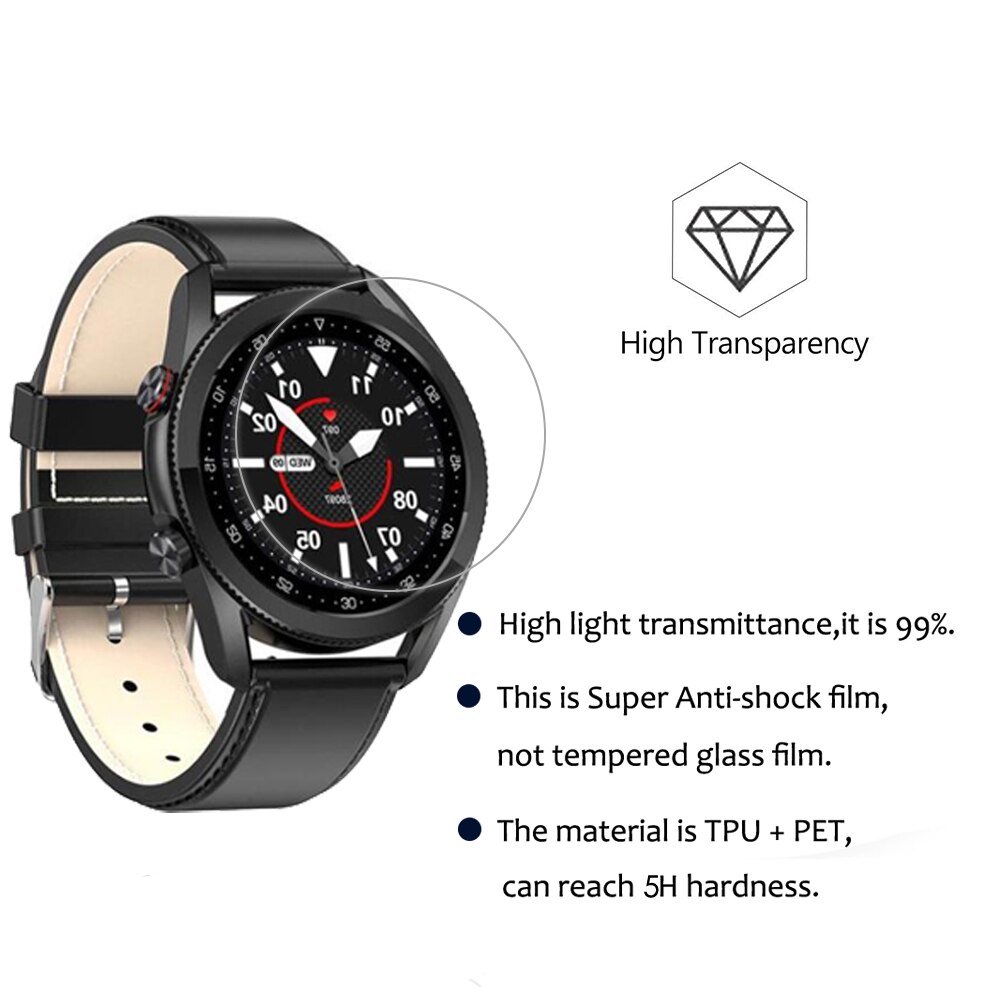 3PCS Smartwatch Screen Protector Film For Microwear L7 L7 L9 L11 L12 L13 L15 L16 L19 5H Nano Anti-shock Clear PET Film Not Glass