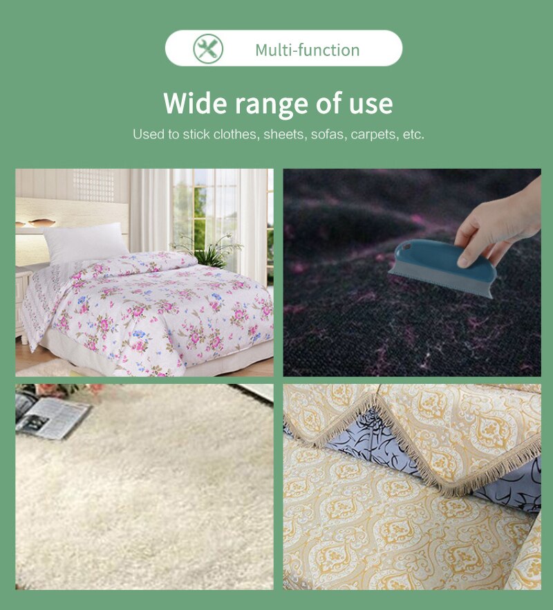 Portable Lint Remover Pet Hair Remover Brush Manual Bristles Sofa Clothes Cleaning Brush Fuzz Fabric Shaver Brush Cleaning Tool