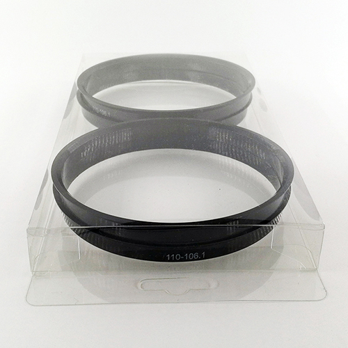 65.1-63.4mm 4 stk / sæt sort plasthjulnav centrerede ringe tilpassede størrelser til rådighed fælgdele dele tilbehør detail &: Blisterpakning