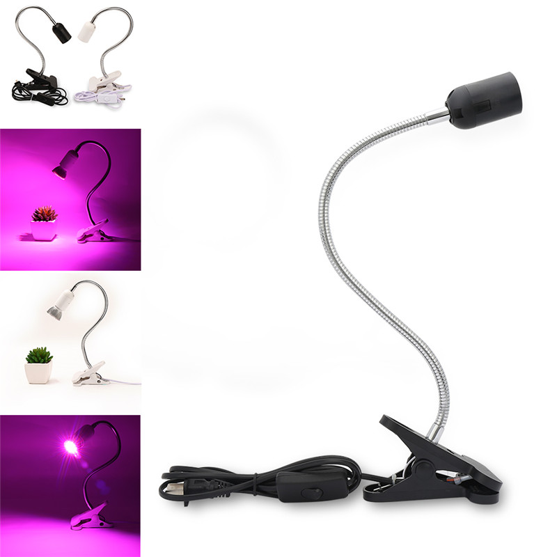 Support de lampe Flexible pour culture de plantes, ampoule LED E27, 360, serre intérieure
