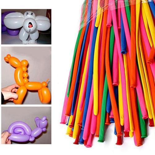Ballons longs en Latex 200 pièces | Ballon magique Ballooon à Air pour modelage, décoration de fête d'anniversaire et de mariage