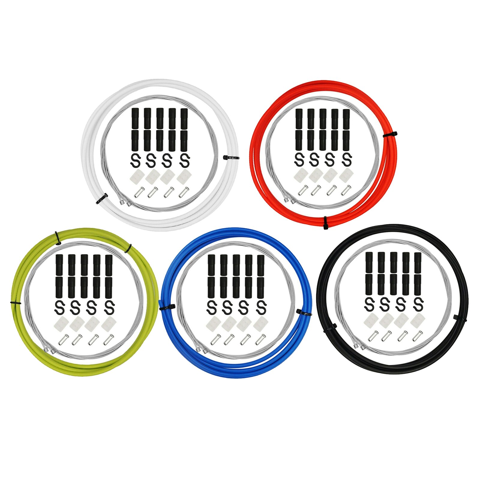 Universal Bicycle Brake & Shift Derailleur Cable (Housing & Cables) Complete Set