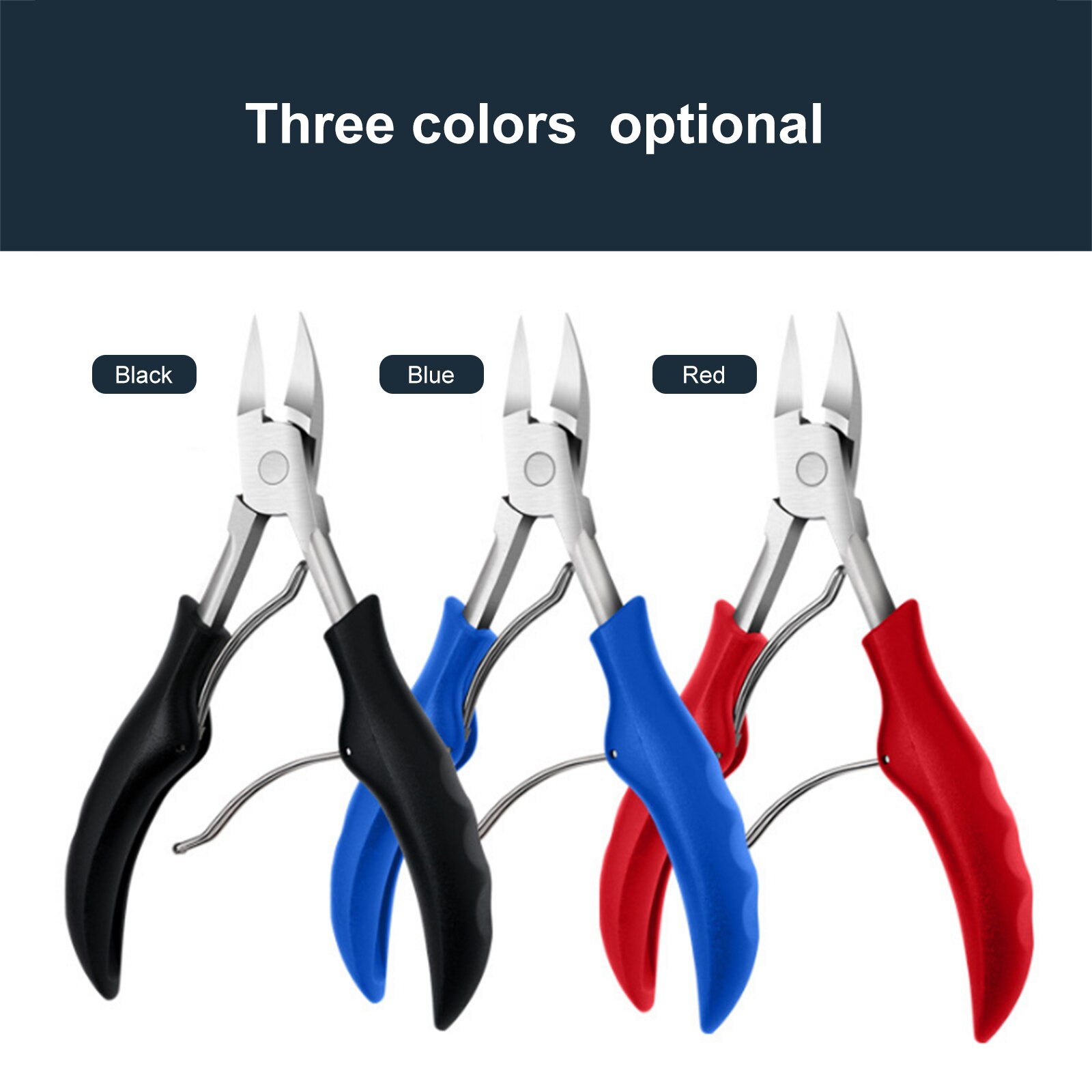 Cortaúñas de acero inoxidable, cortador de cutículas, herramienta de aseo para manicura y pedicura, tijeras para uñas encarnadas