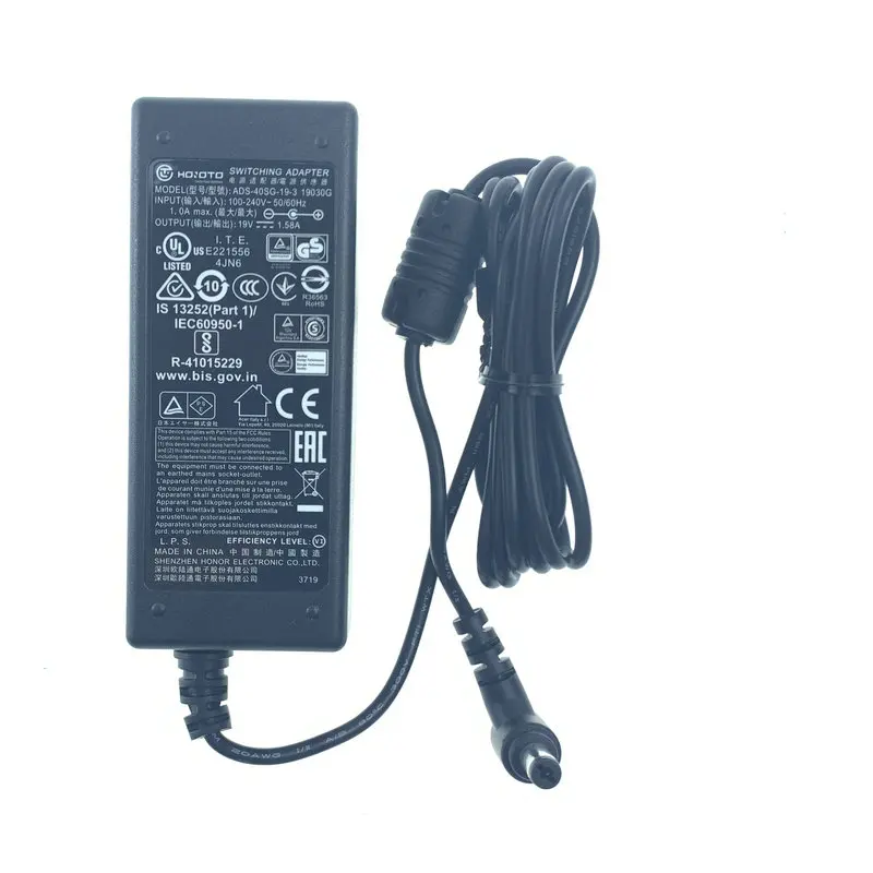 For ACER S220HQL S190WL ADS-40SG-19-3 LED Monitor Power Supply Charger 19V 1.58A 30W AC Adapter