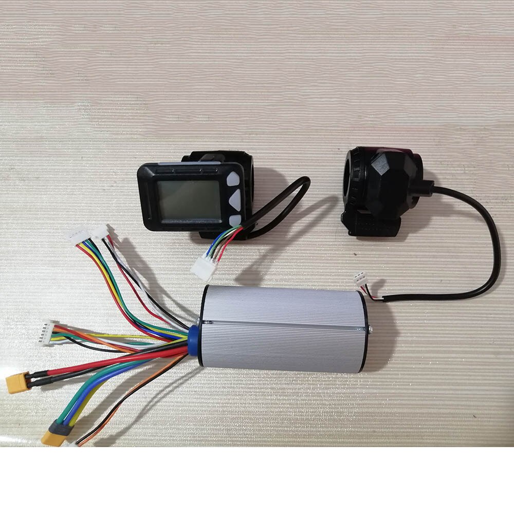 24V 36V Folding Scooter Controller Accessories Carbon Fiber Scooter Controller Brake Accelerator LCD Unit: 24V whole set