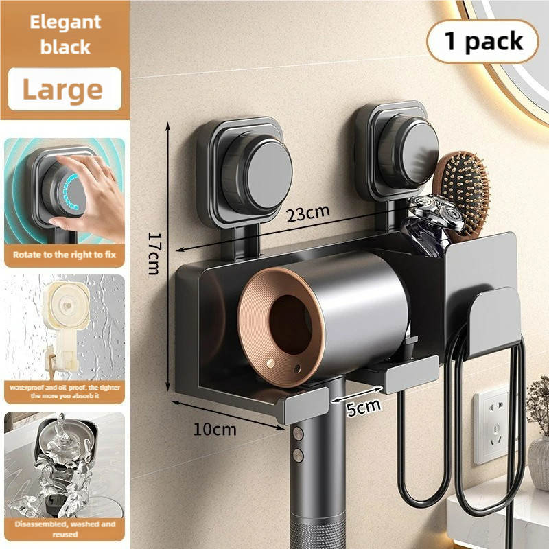 1 Toilet Blower Holder Shelf Bathroom Accessories Hair Dryer Holder Wall Dryer Cradle Straightener Stand Hairdryer Organizer Box