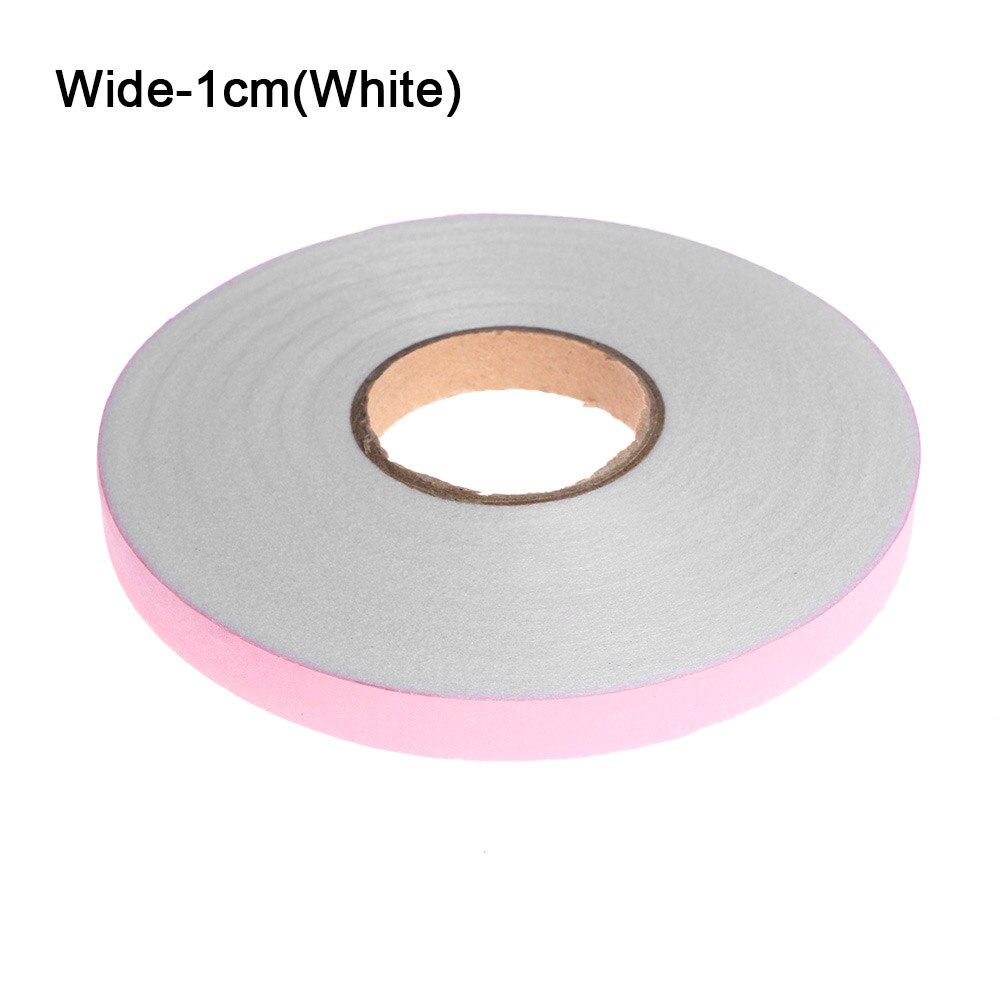 100Meter Wonder Web Ijzer Op Enkele Kleefband Stof Roll Kleding Naaien Turn Up Zoom Non-woven stof Liner: white 1cm