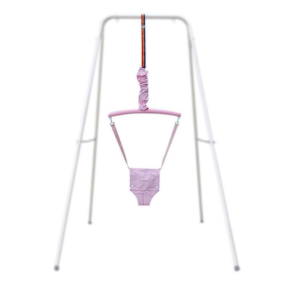 draussen Baby freundlicher Schaukel Kleinkind Stehend Tür Jumper Baby prallen SeatOutdoor Baby Schaukel Mit Sattel Sitz Baby Schaukel Hängematte Sitze: Rosa