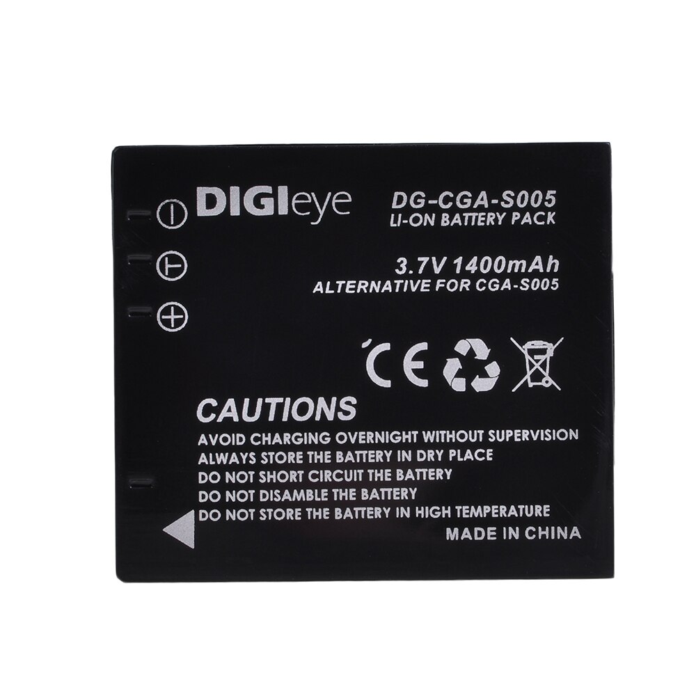 CGA-S005 S005E DMW-BCC12 Battery for Panasonic Lumix DMC-FS1 FS2 FX1 FX3 FX8 FX9 FX10 FX12 FX50 FX100 DMC-LX1 LX2 LX3: 1Pcs