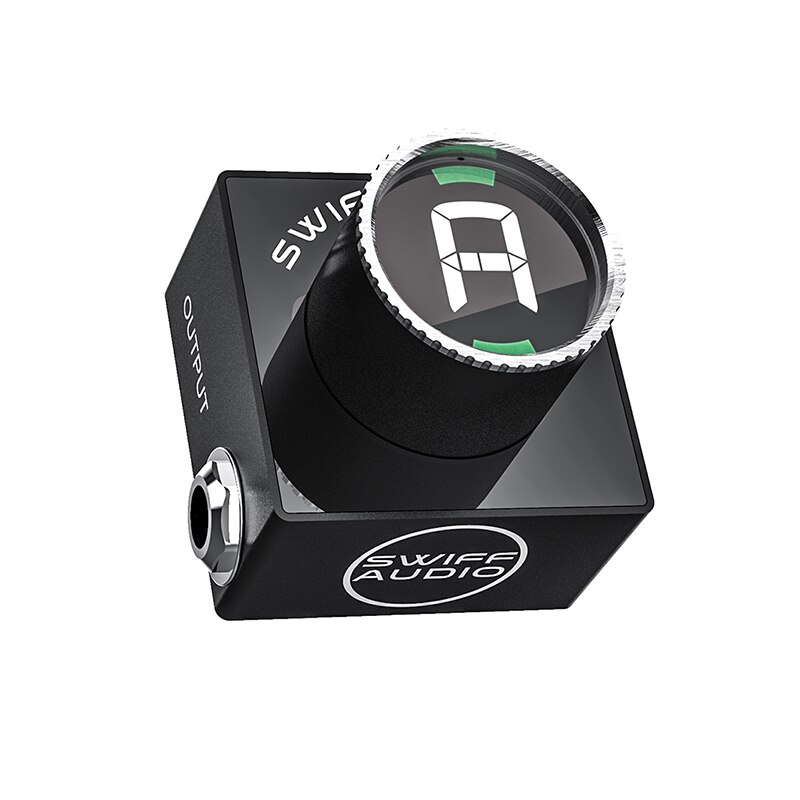 Swiff mini pedal tuner til kromatisk guitar bas mute tuning hd led display justerbar  a4 område værdi 430-449hz guitar tilbehør