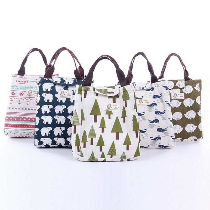 Waterdichte Lunch Tas Voor Vrouwen Kinderen Mannen Cooler Lunchbox Tas Tote Canvas Lunch Tas Isolatie Pakket Draagbare