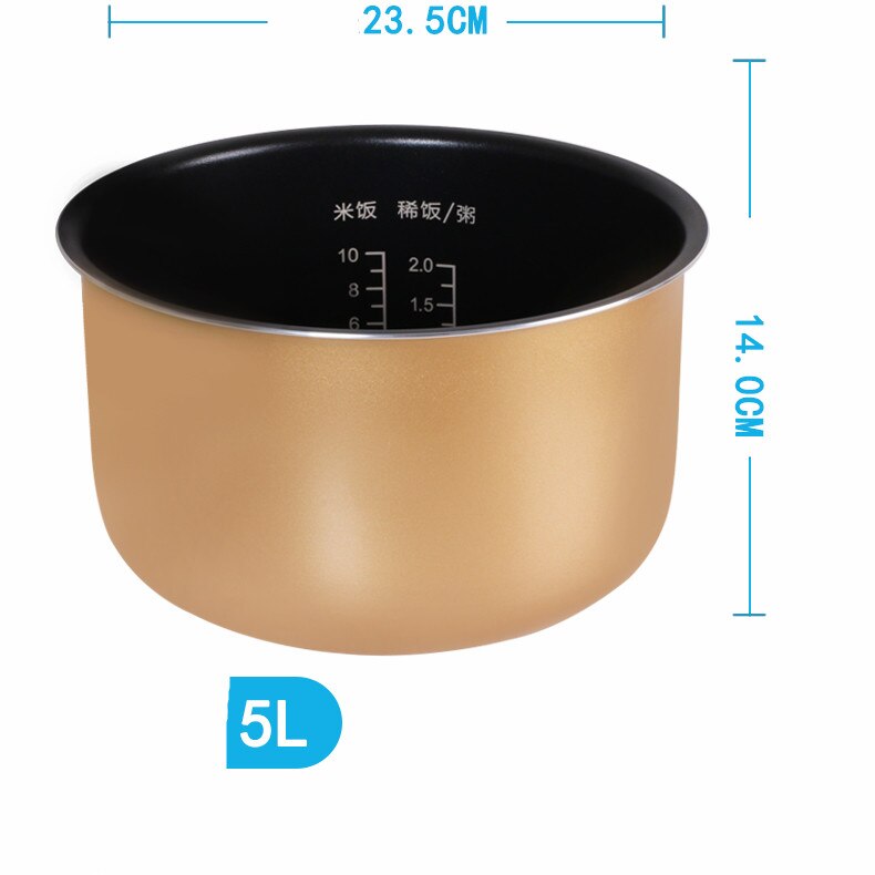 Pot intérieur pour cuiseur à riz, 5L, pour Panasonic SR-CVA18 SR-CL18A pièces de cuiseur à riz