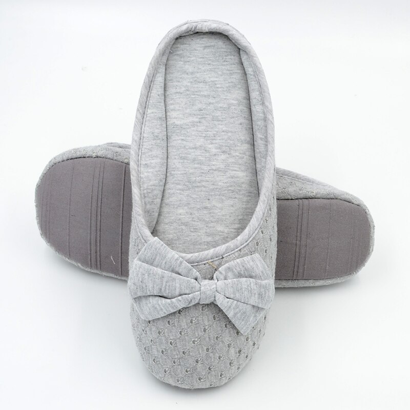 Chinelos de balé femininos milffy de malha de algodão, sapatos lolita de verão para casa e quarto