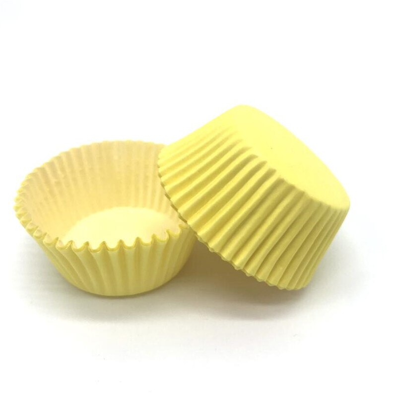 100 Stks/partij Pure White Cupcake Liners Food Grade Papier Cup Cake Bakken Cup Muffin Keuken Cupcake Gevallen Cake Mallen