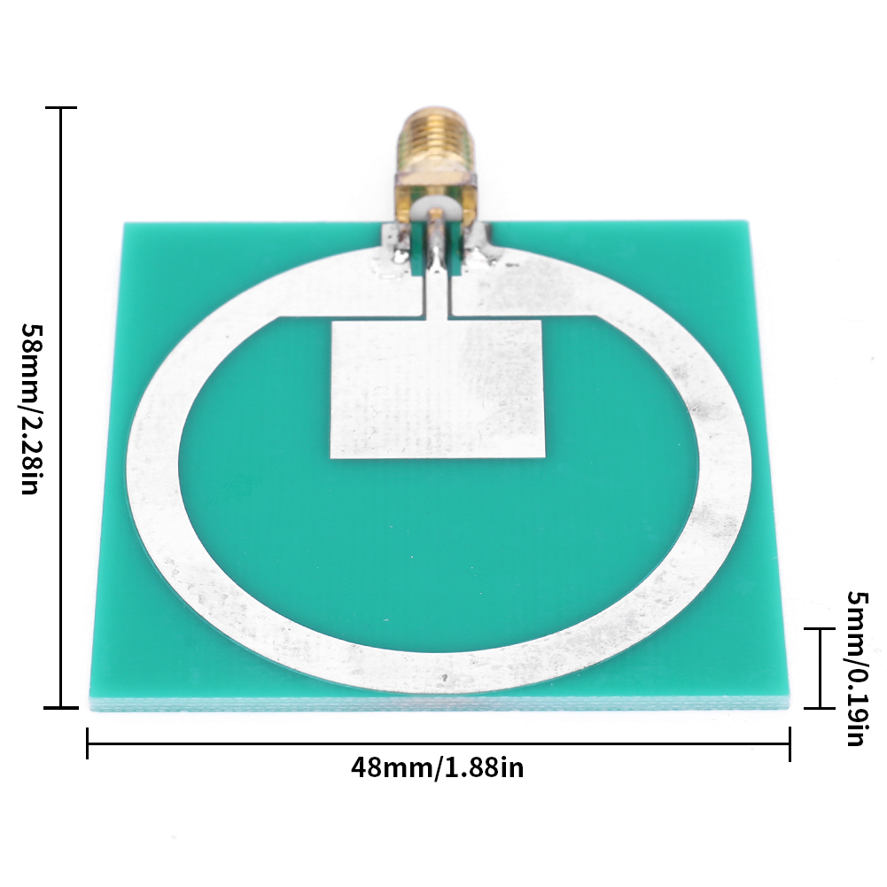 UWB-HF-Antenne, 3,9–10,5 G, PCB-Antennenplatine, 10 W, 40 dBm, Ultra-Breitband-Antenne, unipolar, für selbstgemachte DIY-Experimente