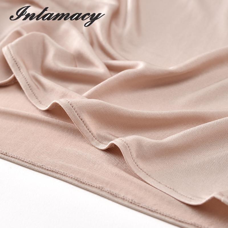 Silk Petticoats 36 Pin High Density Delicate And Smooth V Collar Anti Silk Vest Backing Skirt